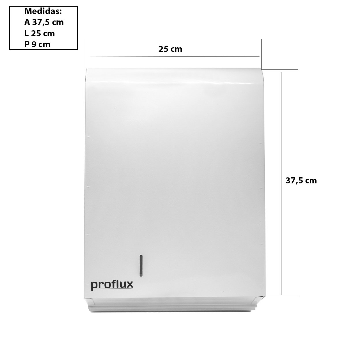 Suporte Dispenser de Papel Toalha em aço pintura epóxi Branco Interfolhas 115.006